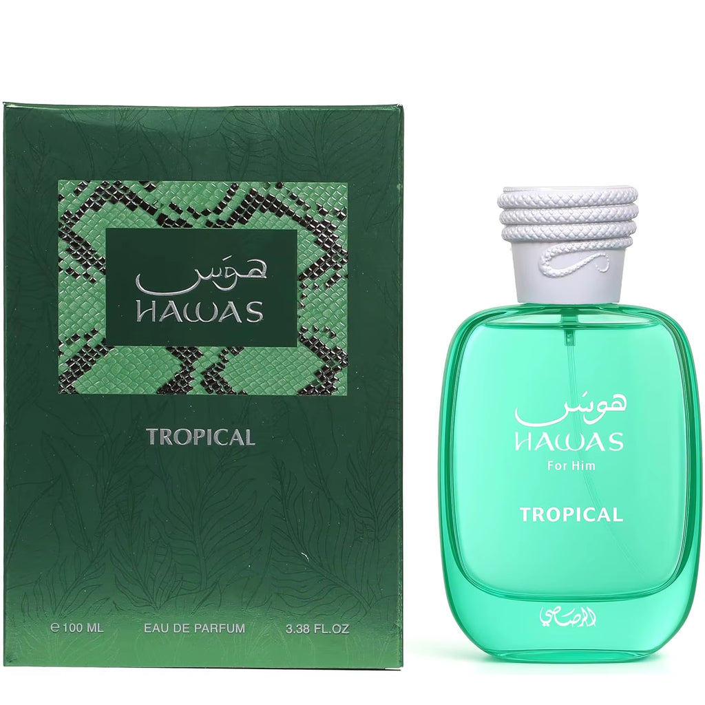 RASASI Hawas Tropical Eau De Parfum Spray for Men, 3.4 Ounce