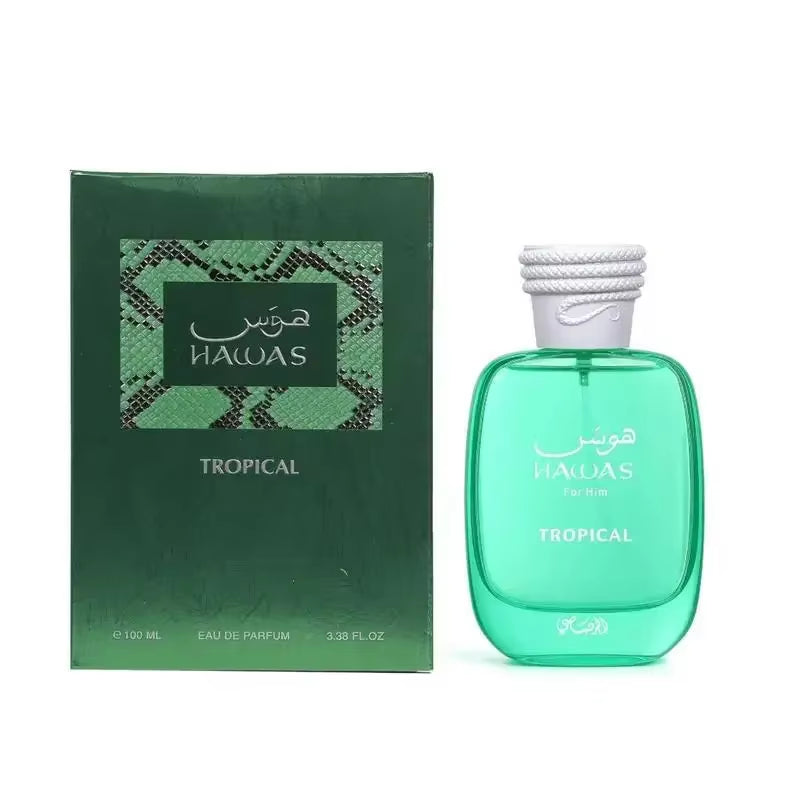 RASASI Hawas Tropical Eau De Parfum Spray for Men, 3.4 Ounce